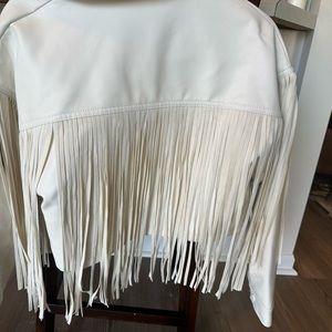 Pleather Fringe Jacket
